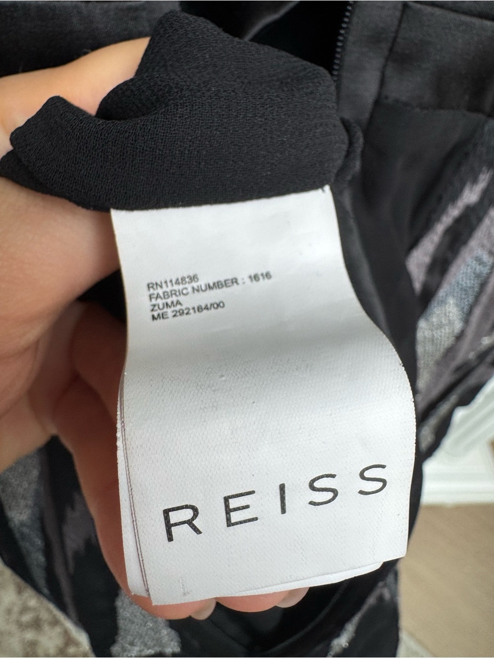 REISS Zuma Black Silver Embroidered Maxi Dress – Size US 4 / UK 8 / EU 36 - Picture 4 of 14